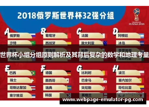 世界杯小组分组原则解析及其背后复杂的数学和地理考量